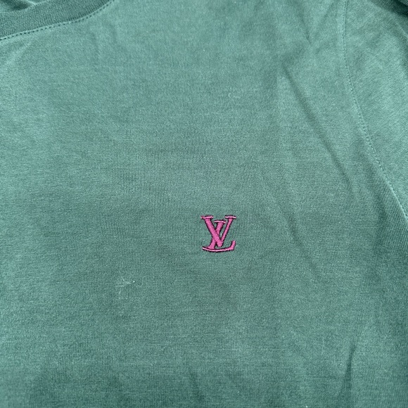 Louis Vuitton LV Tee Shirt Green Size Large 100% Authentic. - Picture 5 of 5